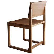 sq dining chair white oak hardwood side chair stul
