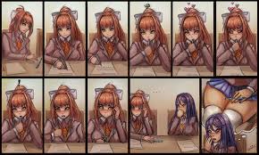 Rule34 - If it exists, there is porn of it  vempire, monika (doki doki  literature club), yuri (doki doki literature club)  3928582