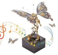 Amazon.com: EnuoChbuild 3D Metal Puzzle Butterfly Music Box ...