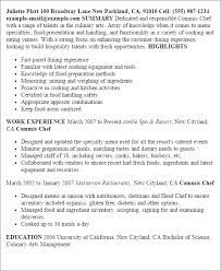 Chef cover letter sample 2: 1 Commis Chef Resume Templates Try Them Now Myperfectresume