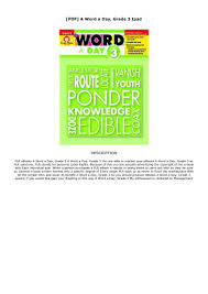 Pdf A Word A Day Grade 3 Ipad Ebook Pdf Download Audiobook Epub En 2020
