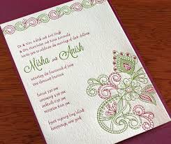 Misha Indian Wedding Card Letterpress Wedding Invitation Indian Wedding Invitation Wording Indian Wedding Invitation Cards Hindu Wedding Invitation Wording