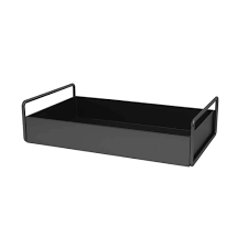 Buy sheechung 4 pack plastic acrylic bathroom vanity countertop canister jars with storage lid, apothecary jars qtip holder makeup organizer for cotton balls, swabs, pads, bath salts (clear, 20 oz): Kingberwi Bathroom Vanity Tray Kitchen Countertop Storage Shelf Coffee Table Decorative Tray Cosmetic Organizer Display Holder Black Buy Online In Andorra At Andorra Desertcart Com Productid 159788898