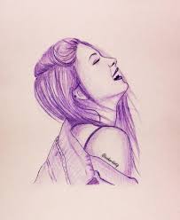 Check spelling or type a new query. Purple Colour Pen Happy Cute Pretty Girl Sketch Hair Smile Love Keep Smiling Sahartistiq Art Sketches Smile Drawing Sketches