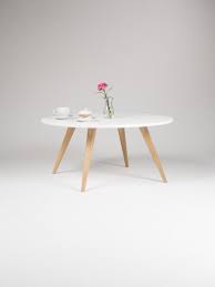 white round coffee table with solid oak legs scandinavian design in 2021 white round coffee table round coffee table coffee table