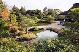 Japan The North Garden At Ninna Ji In Kyoto A Classic Promenade Garden Japanese Garden Beautiful Japanese Gardens Japanese Water Garden