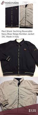 Paul Shark Yachting Reversible Bomber Jacket Xxxl Paul Shark Yachting Reversible Bomber Jacket Navy Blue On One Side And B Bomber Jacket Fashion Paul Shark