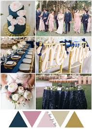 Navy Blush And Gold Garden Wedding Colour Scheme Wedding Colors Wedding Theme Colors Wedding Color Schemes