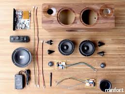 Min7 The Multi Function Handmade Wooden Speaker By Minfort July 26 All Set Kickstarter Homemade Speakers Wooden Speakers Custom Speaker Boxes