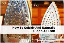 How To Quickly And Naturally Clean An Iron How To Clean Iron Cleaning Cleaning Household