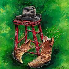 Check spelling or type a new query. Working Cowboy Hat And Boots Painting By Donna Waite