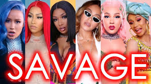 With plenty of references to her older… read more. Megan Thee Stallion Savage Female Rap Remix Ft Beyonce Nicki Minaj Doja Cat More Youtube