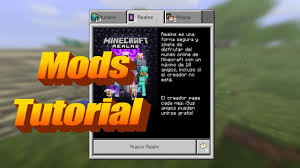 Cómo instalar mods para minecraft. Tutorial Mods En Realms New Minecraft Youtube