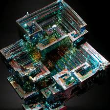 Bismuth Beautiful Crystal Via Lauri Dunn Bismuth Crystal Bismuth Minerals And Gemstones