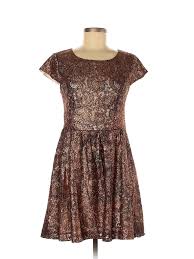 Details About Kensie Women Brown Cocktail Dress M