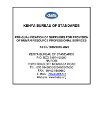 For decades kebs' professionals have been a driving force behind many of. Fillable Online Kenya Bureau Of Standards Pre Qualification Of Kebs Fax Email Print Pdffiller