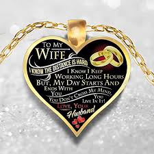A nice bonus is the whimsical soy wax candle, with a refreshing peppermint and lavender aroma. To My Gorgeous Wife Necklace Perfect Gift For Your Wife Wife Birthday Gift To My Gorgeous