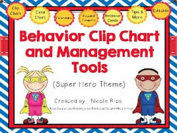 Behavior Clip Chart And Management Tools Super Heroes