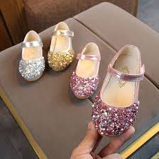 us 12 0 new spring children princess shoes girls sequins girls wedding party kids dress shoes for girls school sandals eu size 24 36 on aliexpress