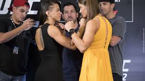 Karolina kowalkiewicz vs yan xiaonan fight highlights. Claudia Gadelha Vs Karolina Kowalkiewicz Ufc 212 Media Day Staredown Mma Fighting Youtube