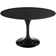 Saarinen Tulip Style 48 Marble Dining Table In Black Marble Dining Dining Table Marble Dining Table Black