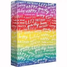 Cheer someone up, show some pride, and make your gifts look fantastic with our selection of rainbow themed gift bags, gift boxes, bows, ribbons and so much more. Rainbow Happy Birthday Wrapping Paper Roll