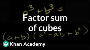 Check spelling or type a new query. Factoring Sum Of Cubes Video Khan Academy