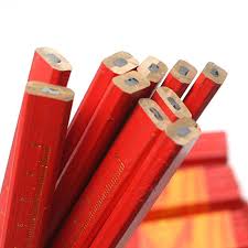 Penutup Merah Hitam Memimpin Cluster Core Flat Mark Pensil Kayu Pensil Kerajinan Konstruksi Kerajinan Kayu Diy Spidol 5 Buah Set Pensil Standar Aliexpress