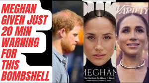 MEGHAN GIVEN ONLY 20 MINUTE WARNING ..FUMING ! LATEST #royal  #meghanandharry #meghanmarkle