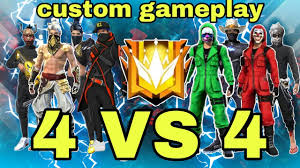 To join our specific custom. Free Fire 4 Vs 4 Clash Squad Free Fire Custom Gameplay Youtube