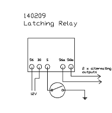 Latching feature ensures that this relay will maintain its same position when system power is turned off. 12v Latching Relay