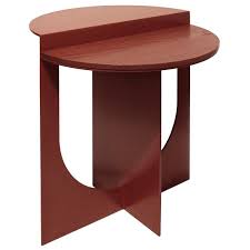 Plus Side Table Burnt Orange In 2020 Side Table Teak Wood Side Table Minimalist Side Table