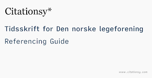 Legevakt er arbeidstid, ikke fritid. Tidsskrift For Den Norske Legeforening Referencing Guide Tidsskrift For Den Norske Legeforening Citation Citationsy