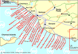 The above ventura county map shows zip code polygons for the county. Ventura Surfing In Ventura United States Of America Wannasurf Surf Spots Atlas Surfing Photos Maps Gps Location
