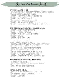 Home maintenance checklist staying on top of your home's regular maintenance can reduce the number of costly repairs you'll have to make. Home Maintenance Checklist With Kura Home