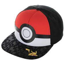 Youth Pokemon Hat Snapback Pokemon Pokeball Hat Amazon In Clothing Accessories