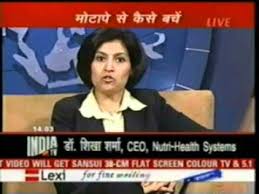 Dr Shikha Sharma India Tv Nutri Health Systems Weight