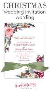 If you're planning a christmas inspired or december wedding and need invitations right now, you'll find everything. Christmas Wedding Invitation Wording Invitations By Dawn