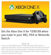 The first eb games told me that they were not certain. Eb Games Canada Xb1x For 299 99 When You Trade In Xb1 Ps4 Ns Oct 12 14 Xboxone