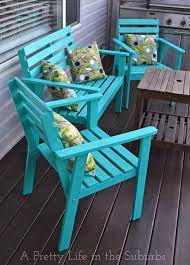 Reviving Old Wood Outdoor Furniture With A Coat Of Paint Patio Furniture Makeover Ikea Patio Furniture Wood Patio Furniture