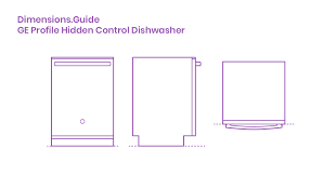 This quick overview will be helpful if you are in the market to buy dishwashers. Ge Profile Hidden Control Dishwasher Dimensions Drawings Dimensions Com