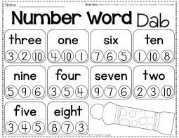 Number Word Practice Adjust For Preschool Instead Of Words Put Dots And Students Match Dots To Numer Preschool Math Numbers Preschool Number Words Worksheets