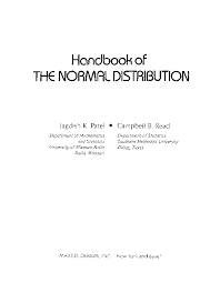 Books by lee j bain with solutions. Pdf Handbook Of The Normal Distribution Statistics A Series Of Textbooks And Monographs Nicko V Academia Edu