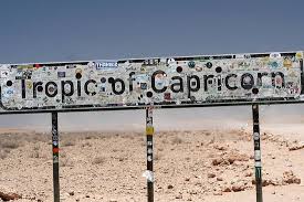 Tropic of capricorn, or southern tropic, is one of the five major circles of latitude that mark maps of the earth. Photostop Review Of Tropic Of Capricorn Sign Solitaire Namibia Tripadvisor