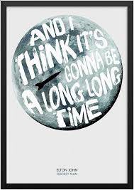 Elton John Rocket Man Lyric Print Available From Www Moanjam Uk Elton John Lyrics Lyric Prints Lyrics