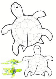 Kaplumbaga Kalibi Okuloncesitr Preschool Boyama Sayfalari Kaplumbaga Boyama Kagidi