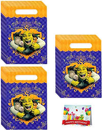 Shrek birthday party supplies,birthday party for shrek,shrek party decorations theme birthday supplies favors includes shrek cake topper,banner,cupcake topper,ballons. Amazon Com Shrek Birthday Party Favor Treat Bags Bundle Pack Of 24 Health Personal Care
