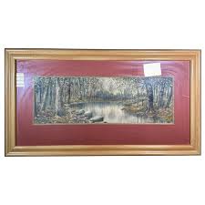 FRED IRVING SIGNED FRAMED OIL PAINTING