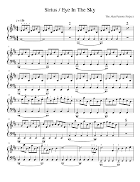 One of their most famous and popular songs, it remains among rock's most recognizable anthems. Print And Download In Pdf Or Midi Sirius Eye In The Sky The Alan Parsons Project Free Sheet Music For Pi Alan Parsons Project Sheet Music Free Sheet Music