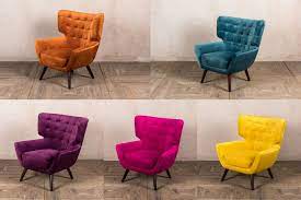 Gently used, vintage, and antique velvet accent chairs. Velvet Accent Chair Arlo Range Peppermill Interiors